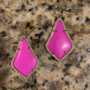 Kendra Scott pink and gold earrings